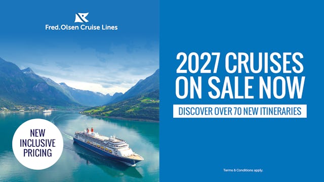 Fred. Olsen 2027 on sale now