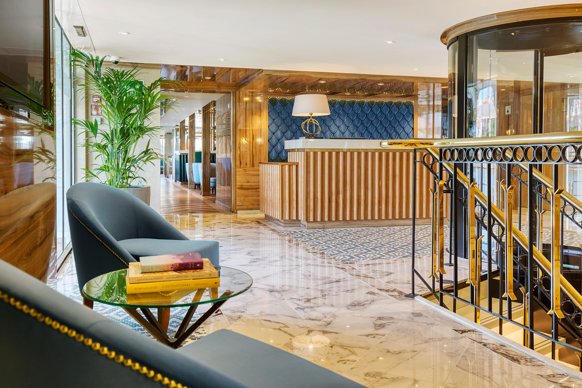 You are welcomed aboard through an beautiful lobby