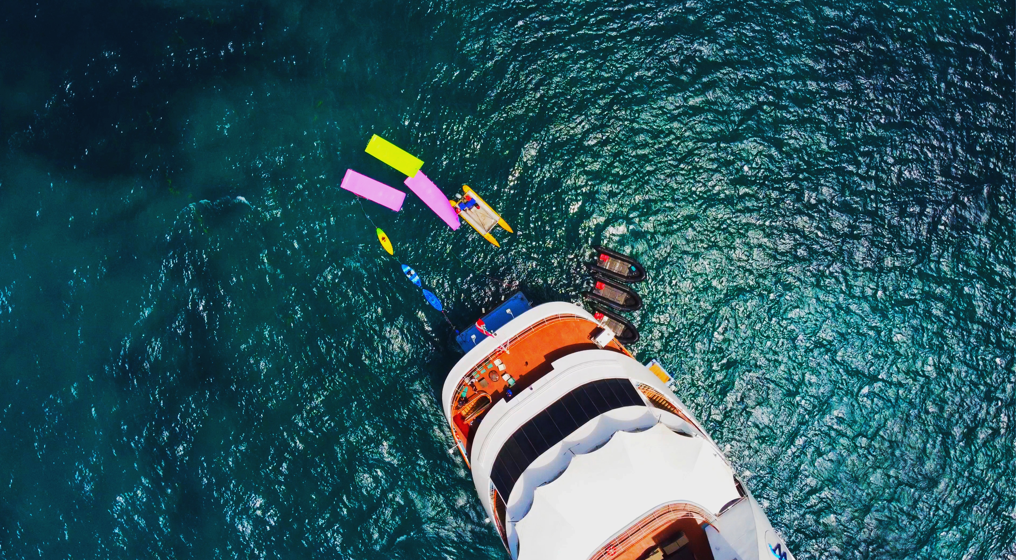 Watersports platform offering snorkelling, swimming, kayaking, sail-boarding and water skiing