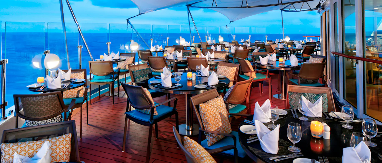 Candles offers a unique dining experience with table service under the stars.