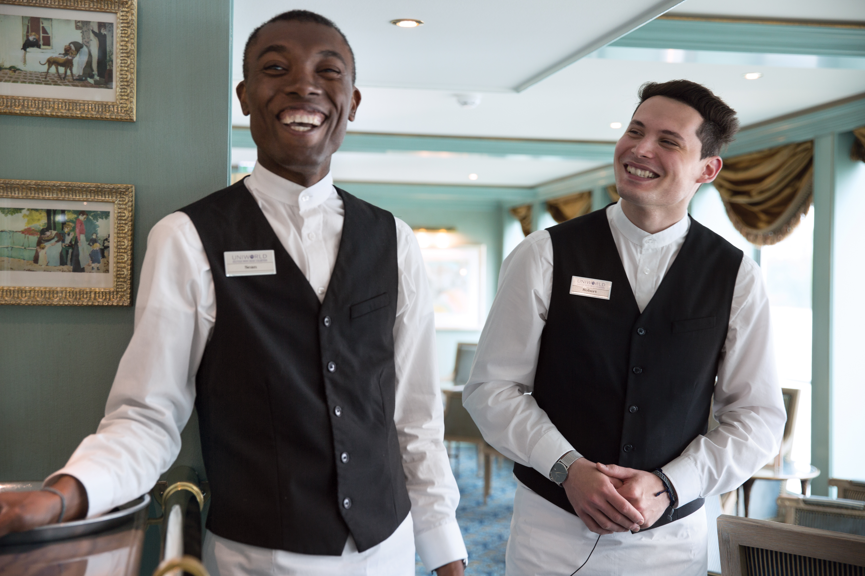 Top deck service on board