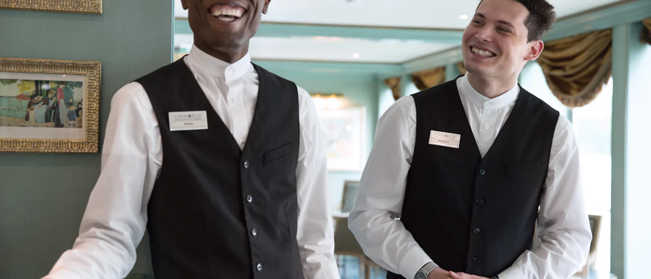 Top deck service on board
