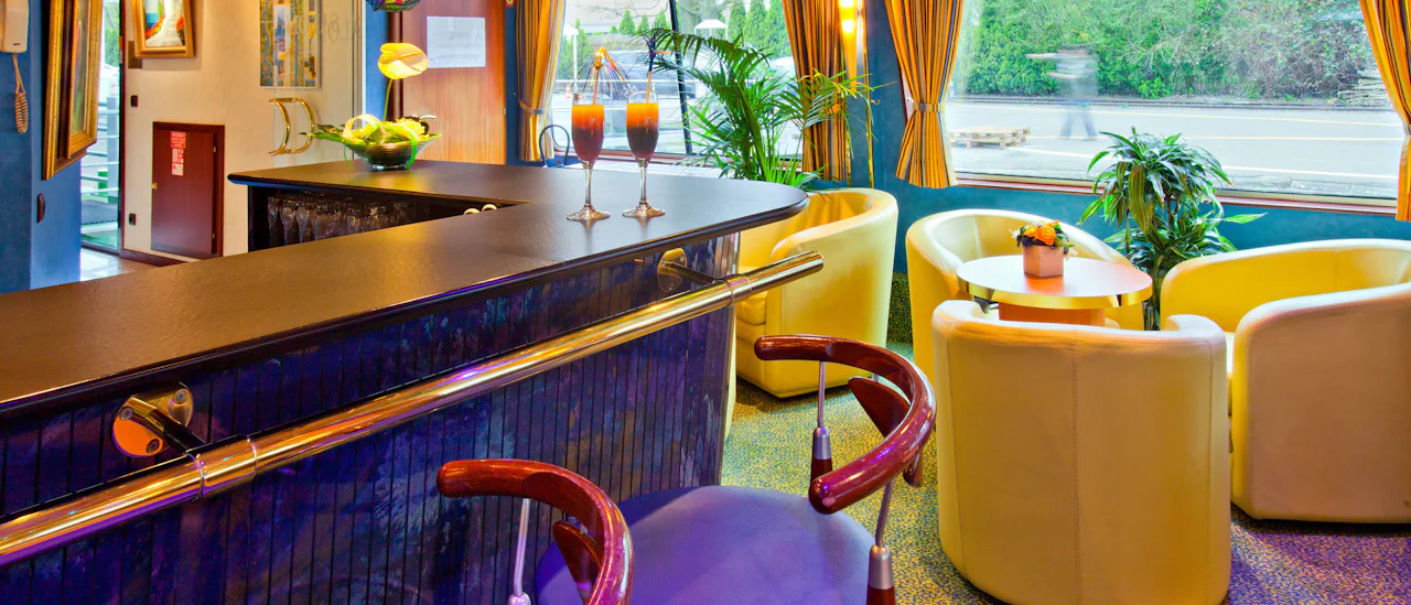 Enjoy a drink in the bar