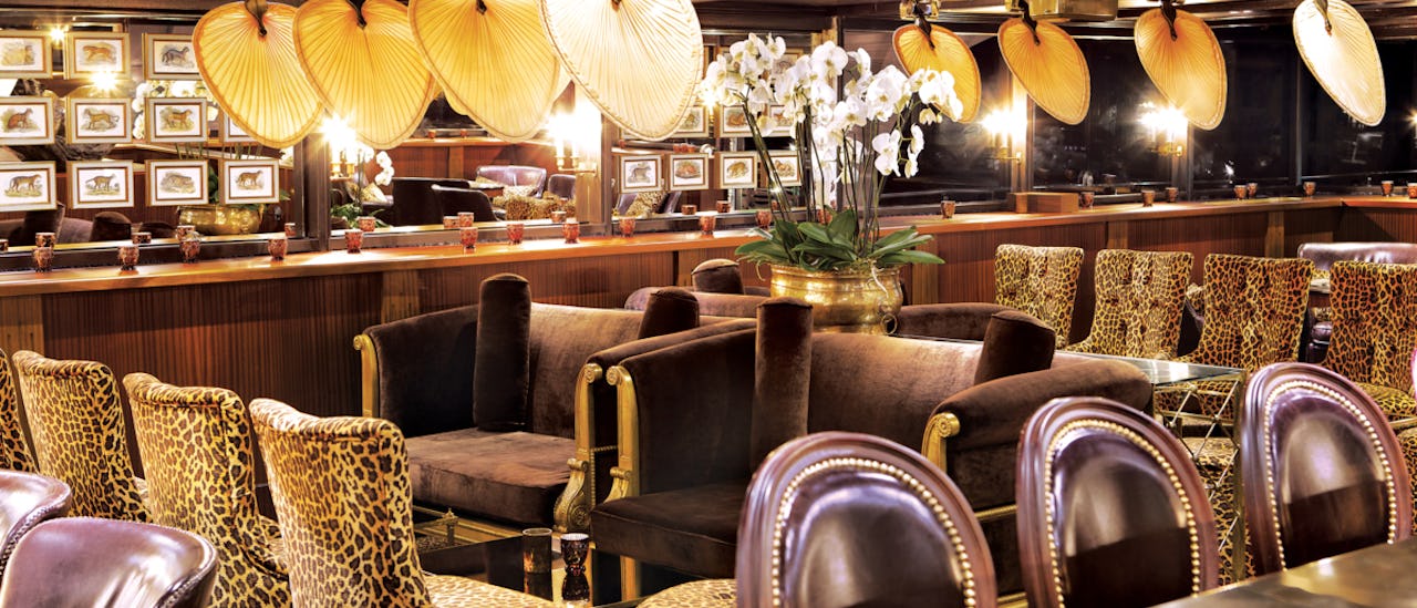 Enjoy a drink at the stylish Bar du Leopard