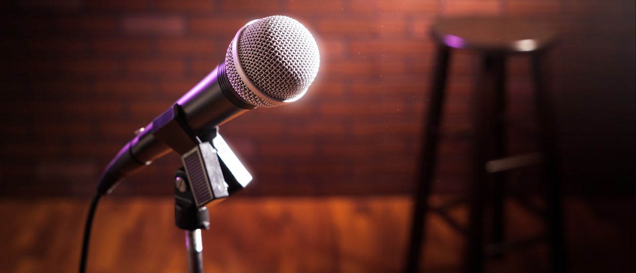 Comedians compete to entertain audiences at the The Punch-liner Comedy Club