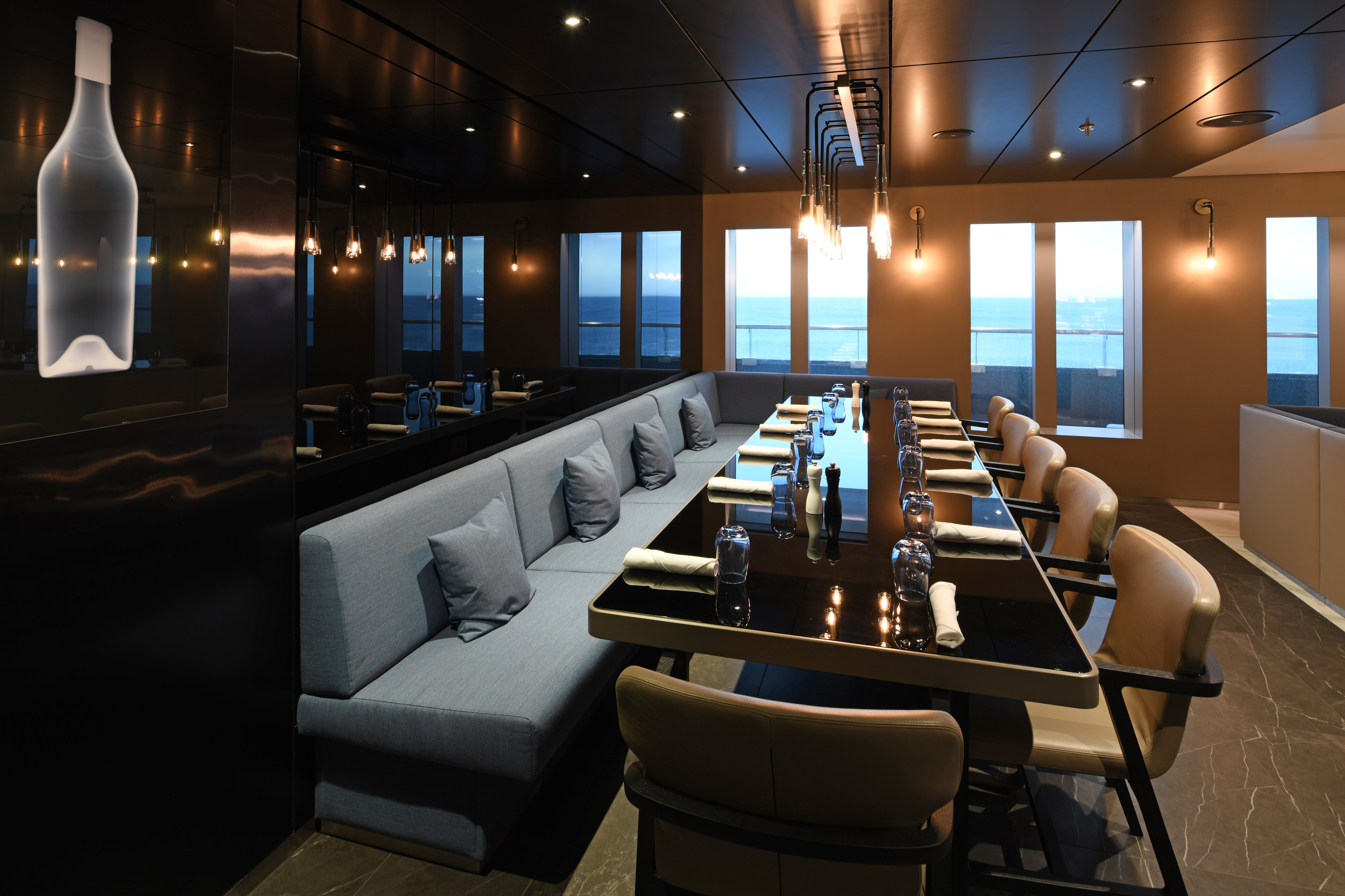 Azure bar & Café offer you indoor or outdoor seating on its terrace