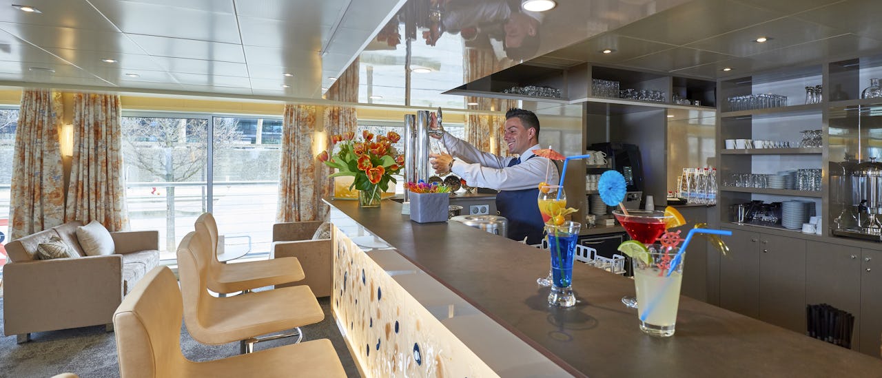Enjoy a drink in the bar