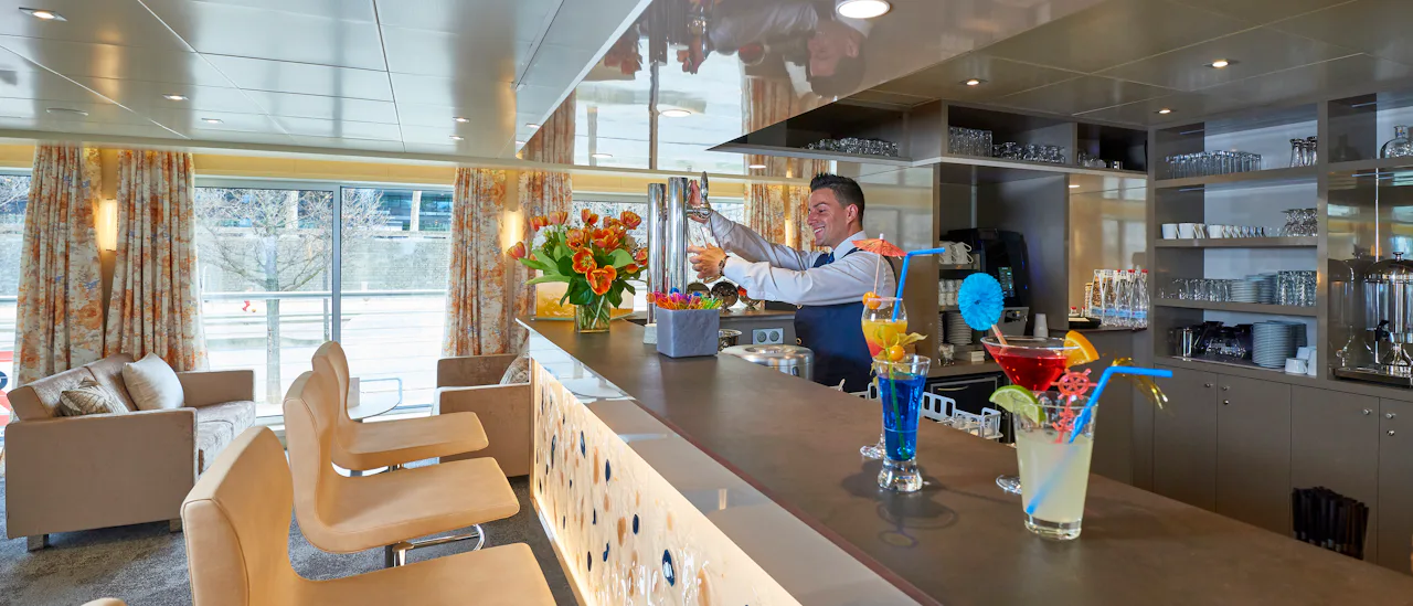 Enjoy a drink in the bar