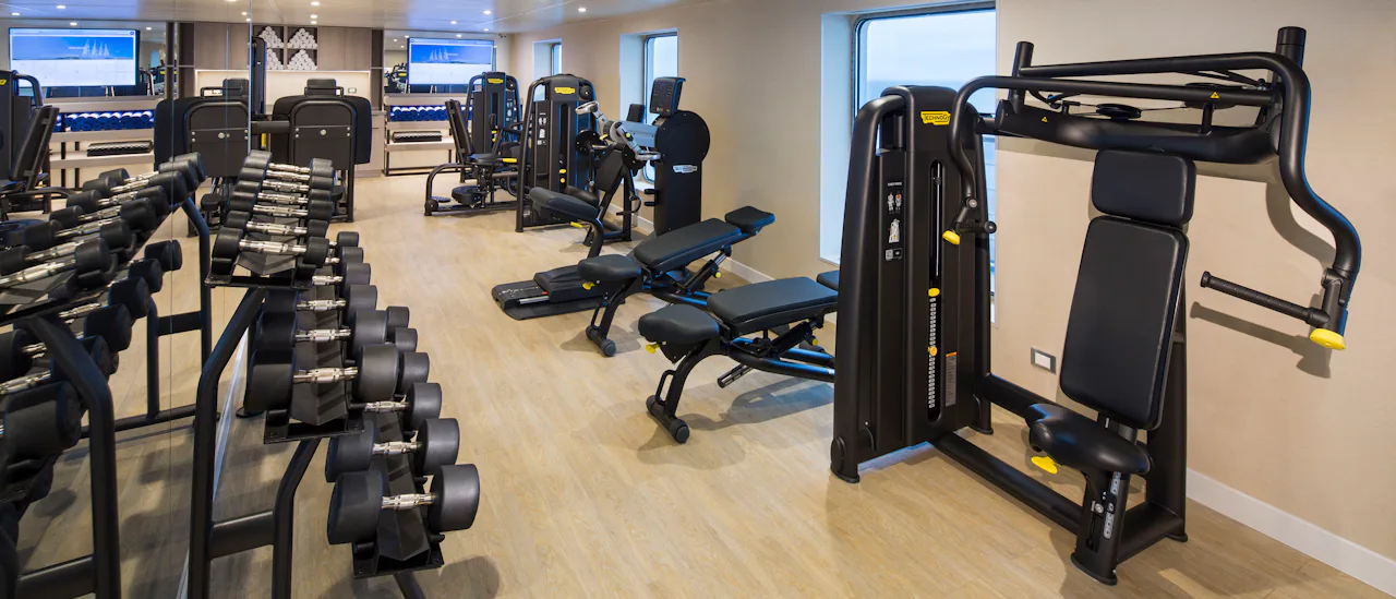 Exercise with sea views at the gym