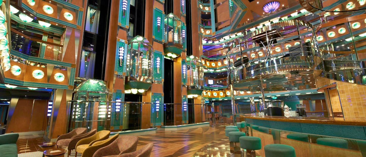 The atrium – the heart of the ship