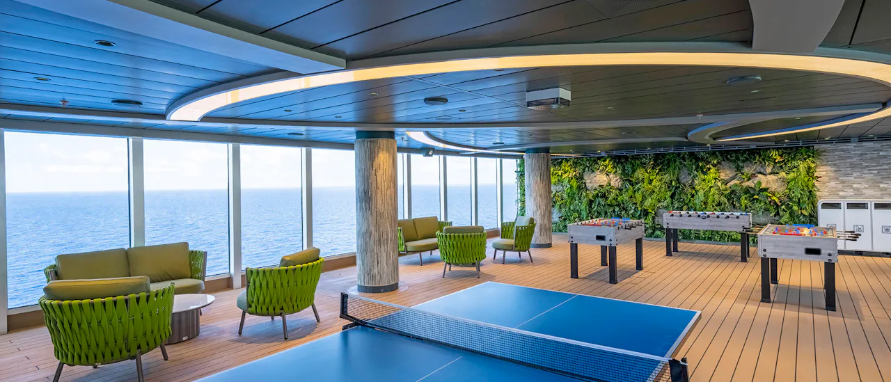 There are table tennis on board