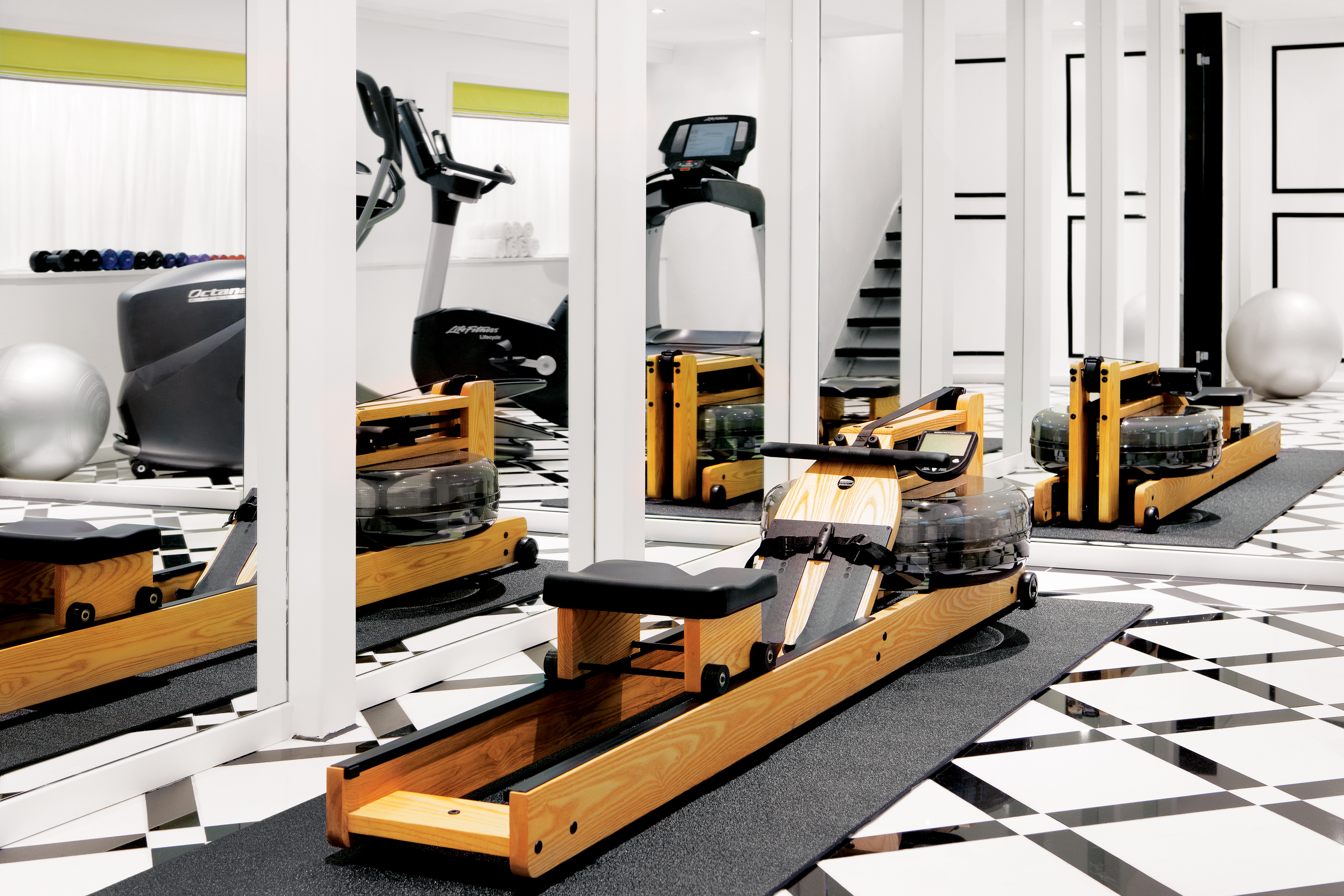 Exercise with sea views at the gym