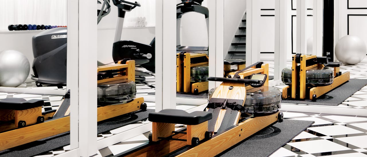 Exercise with sea views at the gym