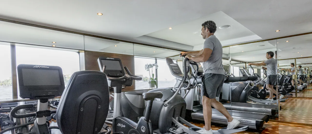Exercise with sea views at the gym