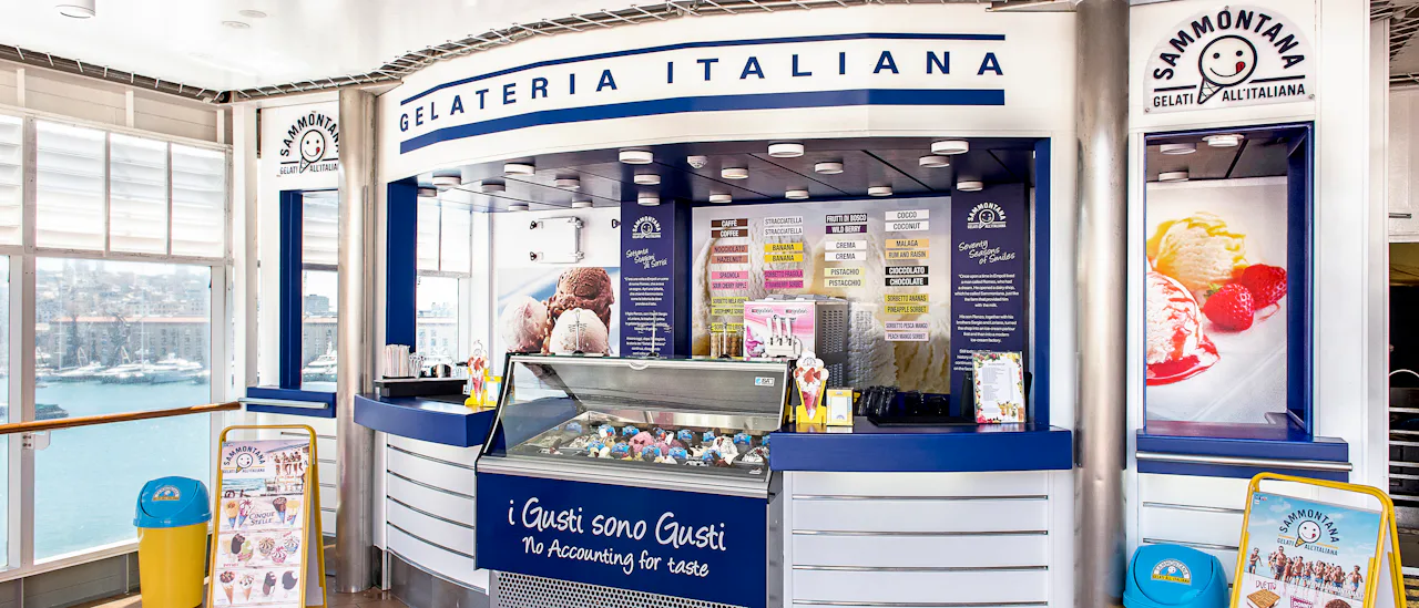 Genuine Italian “gelato”