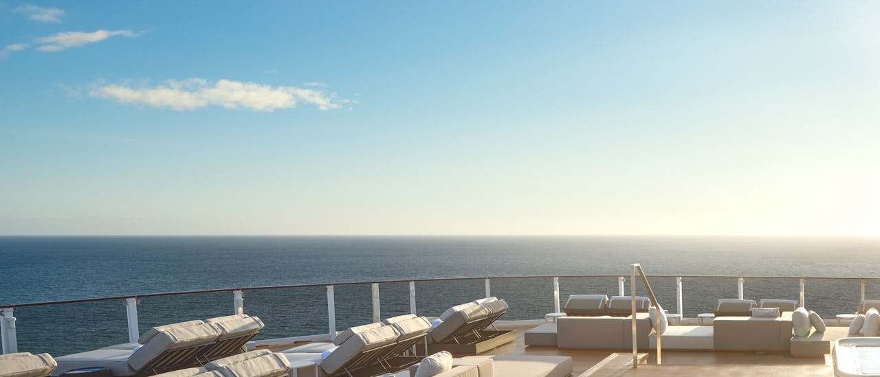 The Haven Hot Tub deck