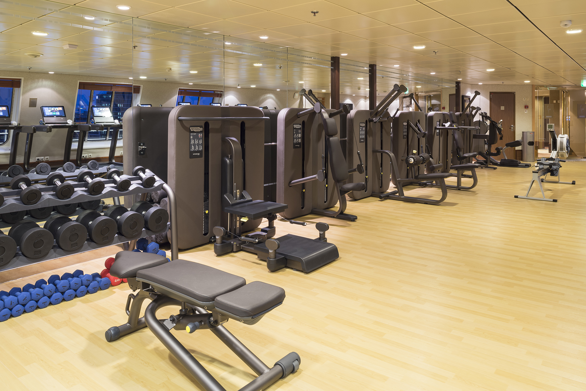 The fitness center