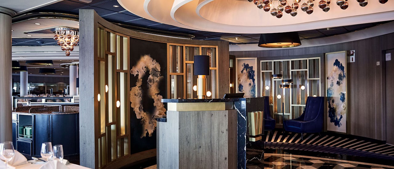 Dining in the main restaurant Waterside