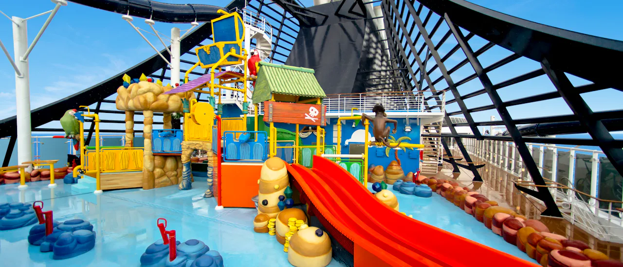 The splash-filled fun and games of the Doremi Castle kids' aqua park