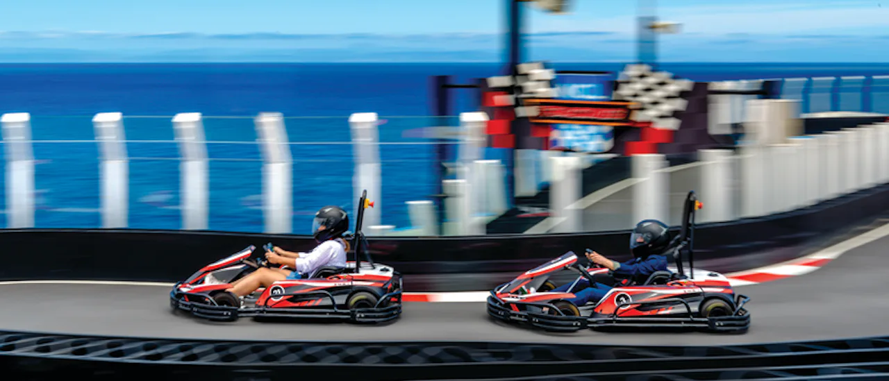 Go for a go-cart ride between exciting destinations