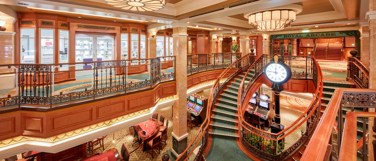 The boutiques in the Royal Arcade