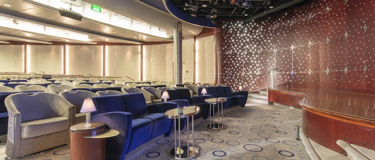 Broadway-style performers and headline entertainers in Galaxy Lounge