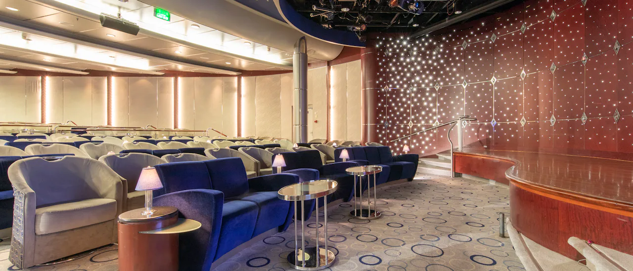 Broadway-style performers and headline entertainers in Galaxy Lounge