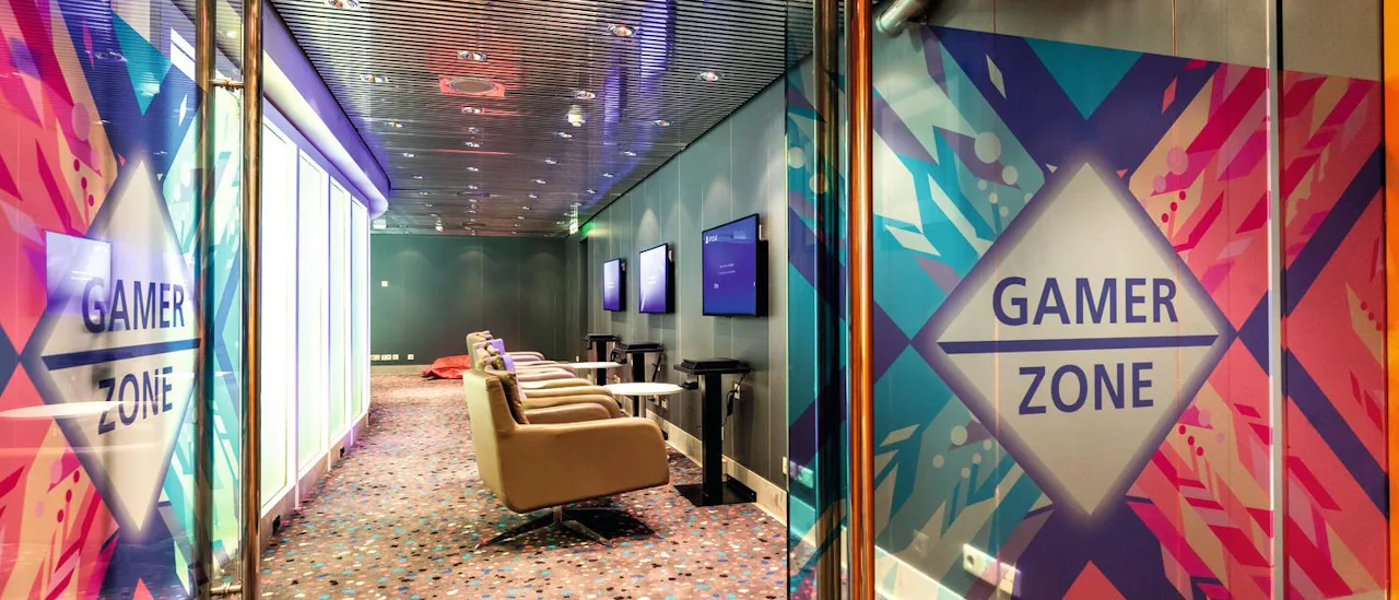 Everyone can play games at the aptly named Gamer Zone!