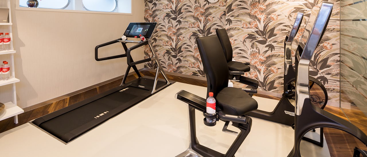 Exercise with sea views at the gym