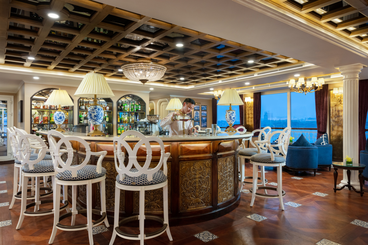 One of the bars onboard