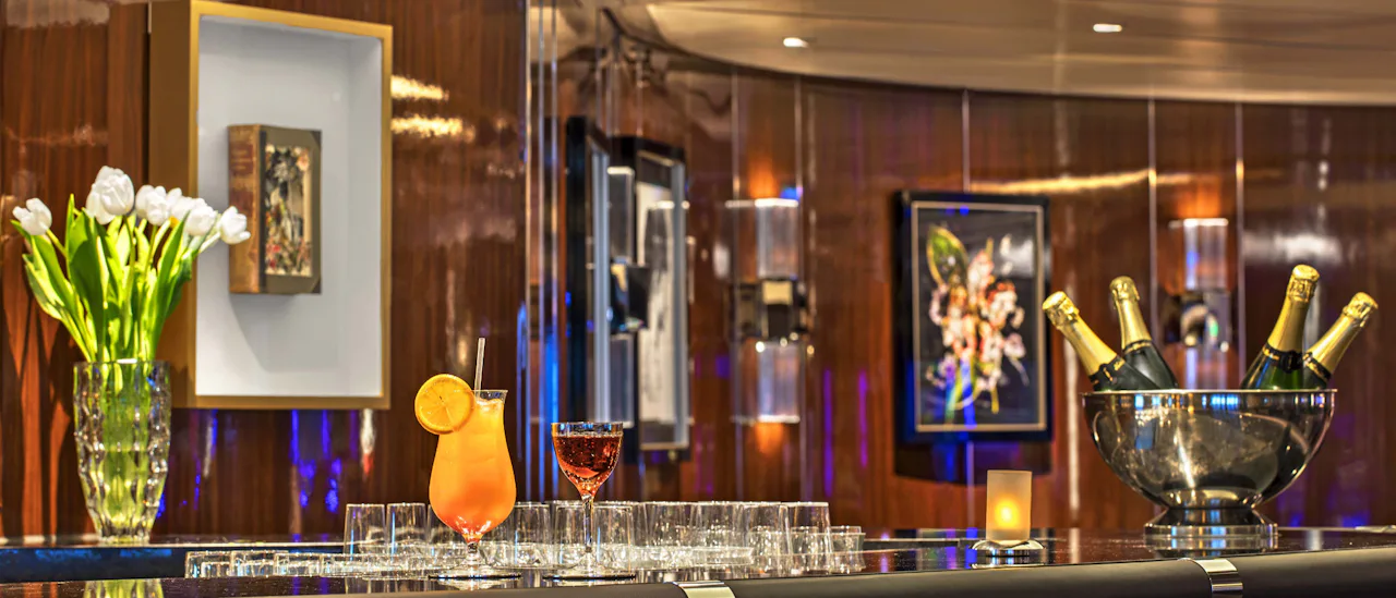 The Sky Bar is a place to enjoy a refreshing tropical beverage!
