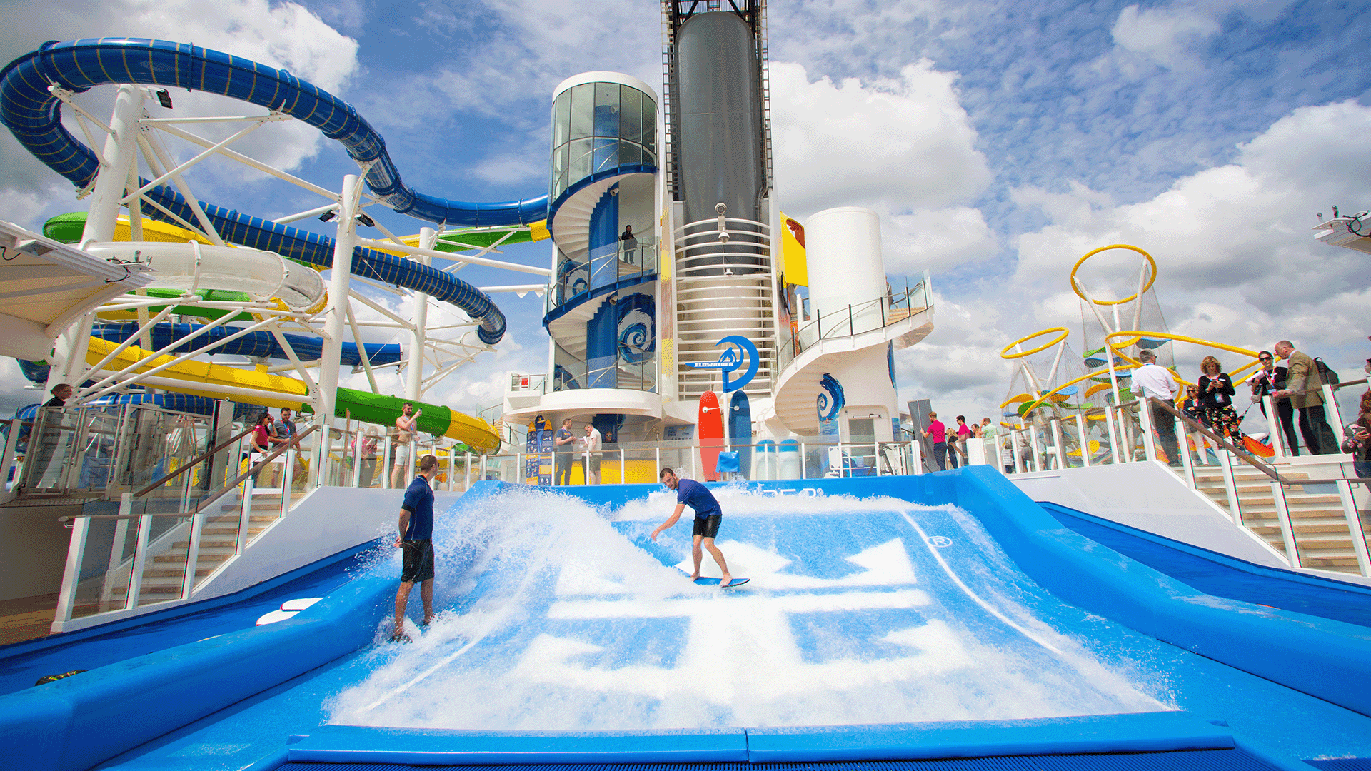 Independence of the Seas flowrider surf simulator