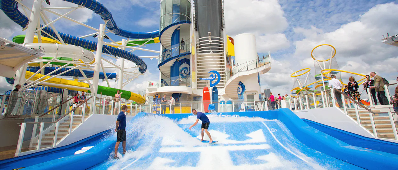 Independence of the Seas flowrider surf simulator
