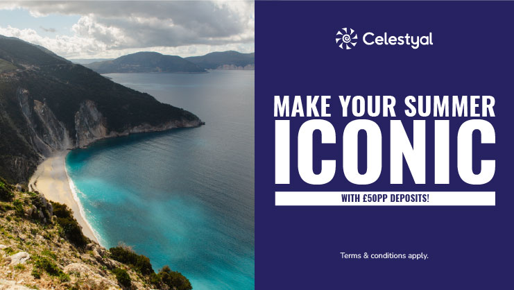 Make your Summer Iconic with a low £50pp deposit with Celestyal Cruises