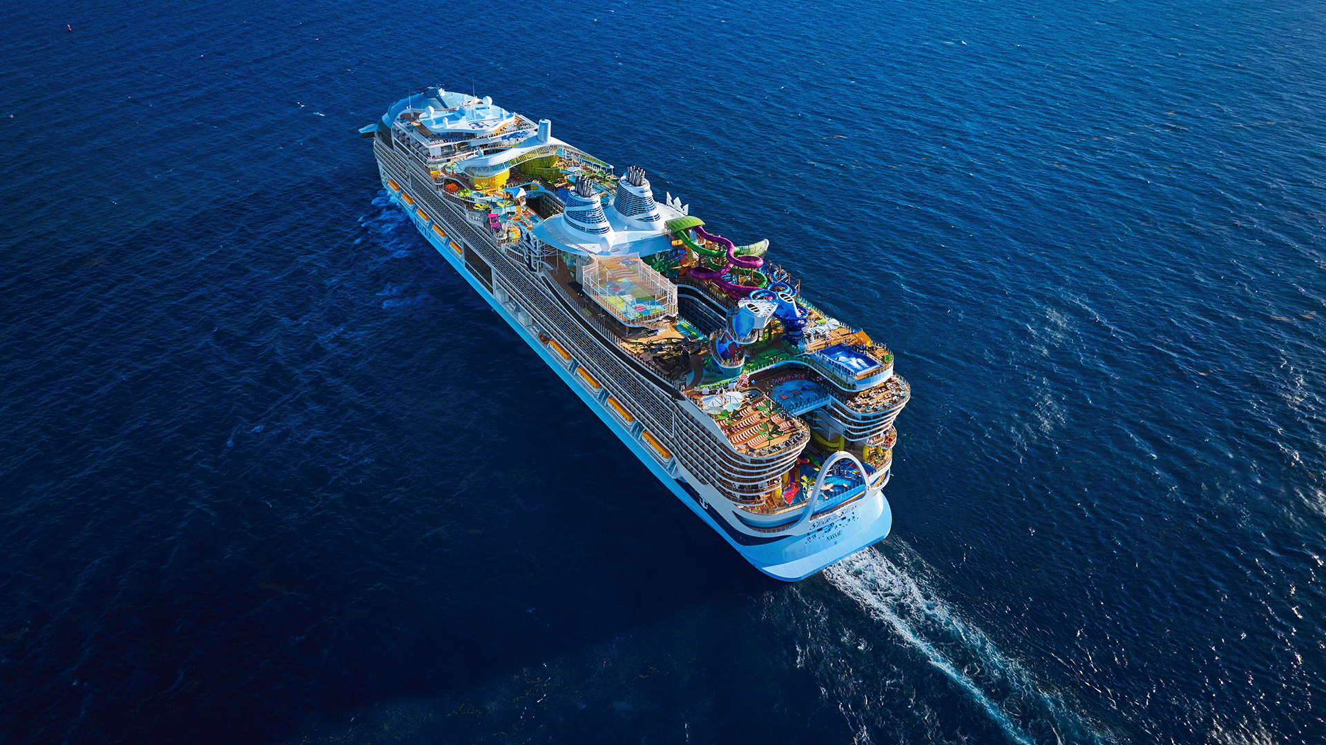 Star of the Seas cruise ship aerial