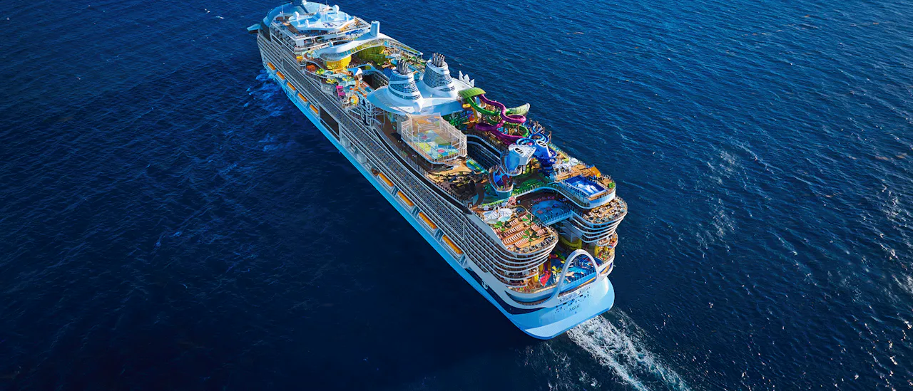 Star of the Seas cruise ship aerial