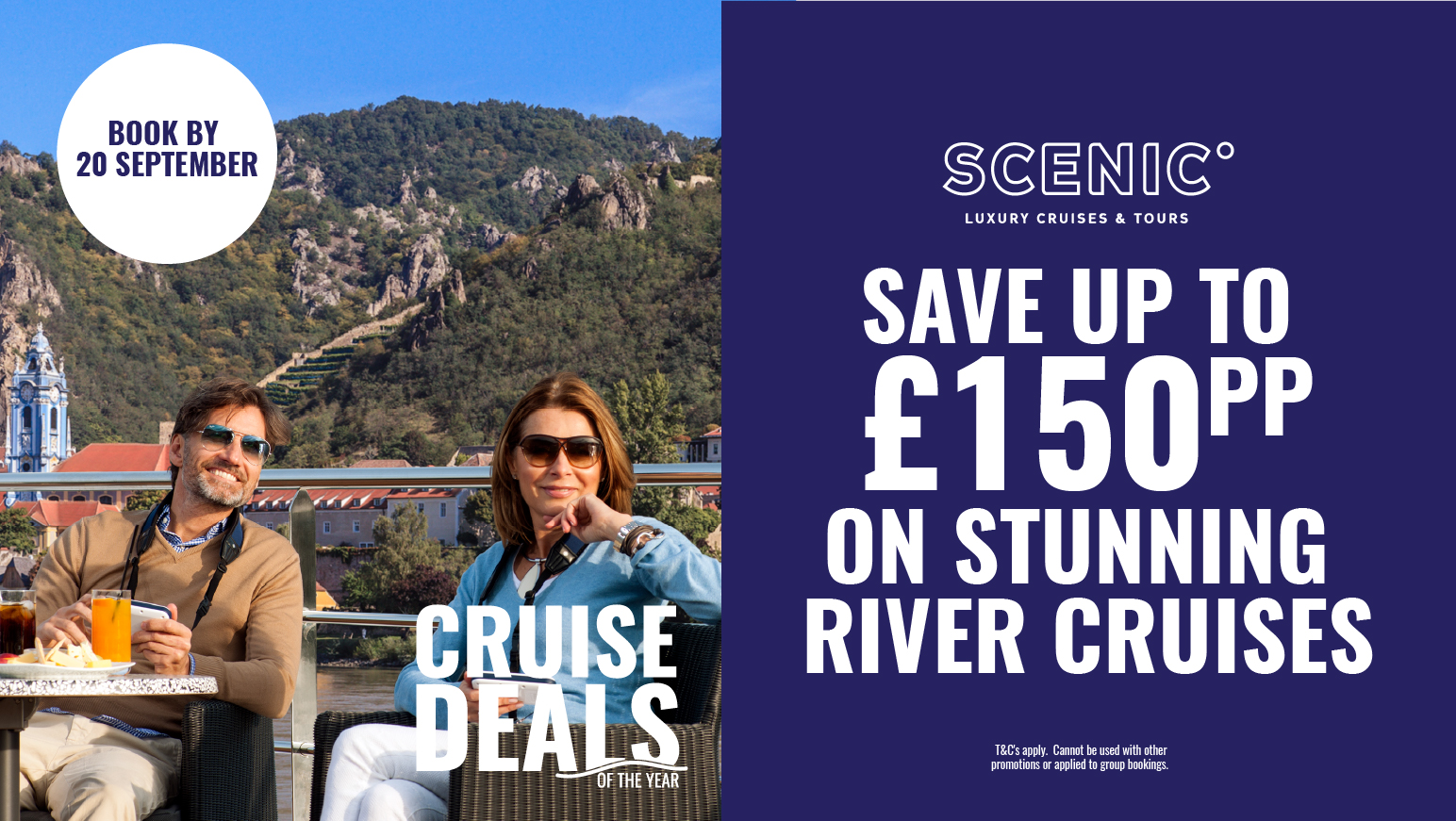 Save up to £150pp on stunning Scenic River Cruises