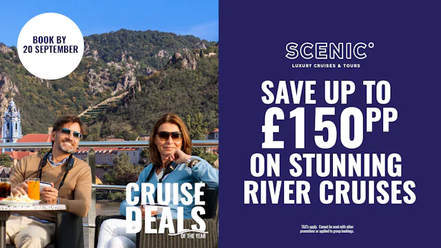 Save up to £150pp on stunning Scenic River Cruises