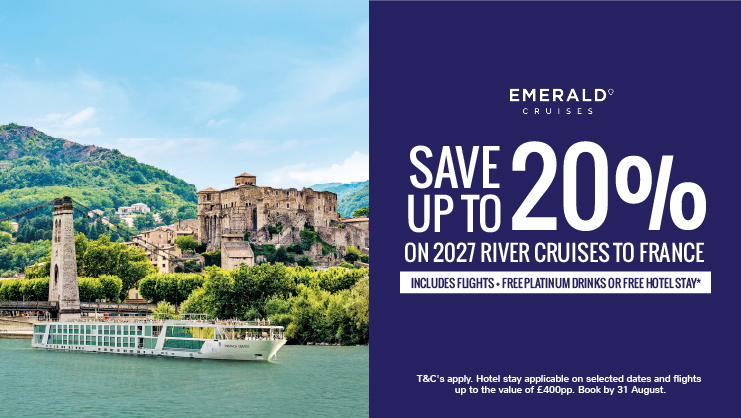 Save up to 20% on 2027 River Cruises to France