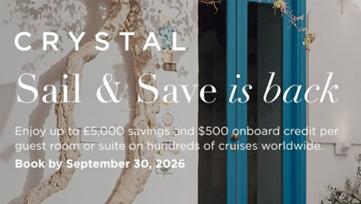 Sail & Save with Crystal Cruises