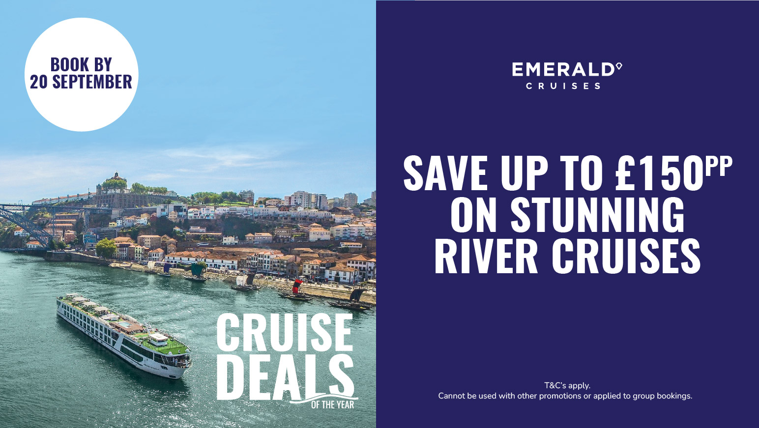 Save up to £150pp on stunning river cruises with Emerald Cruises