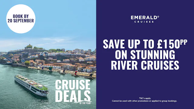 Save up to £150pp on stunning river cruises with Emerald Cruises