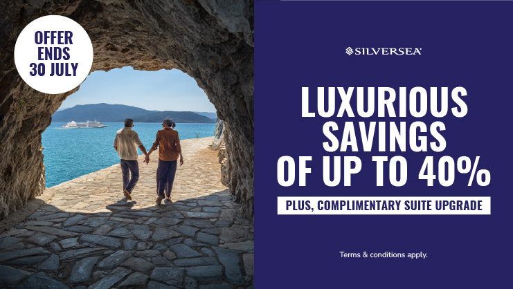 Save up to 40% + complimentary suite upgrade with Silversea
