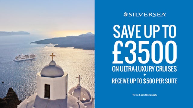 Save up to £3500 with Silversea
