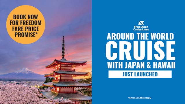 Around the World Cruise with Japan & Hawaii with Fred. Olsen
