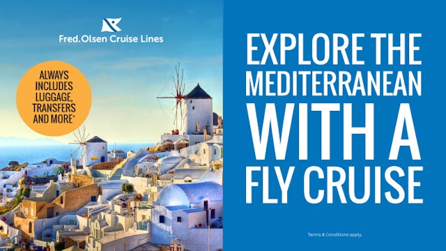 Fly med cruises with Fred. Olsen