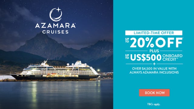 Limited-time offer with Azamara Cruises