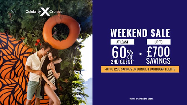 Weekend sale with Celebrity Cruises