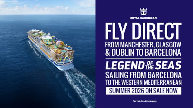 Fly direct to Barcelona and sail Legend of the Seas