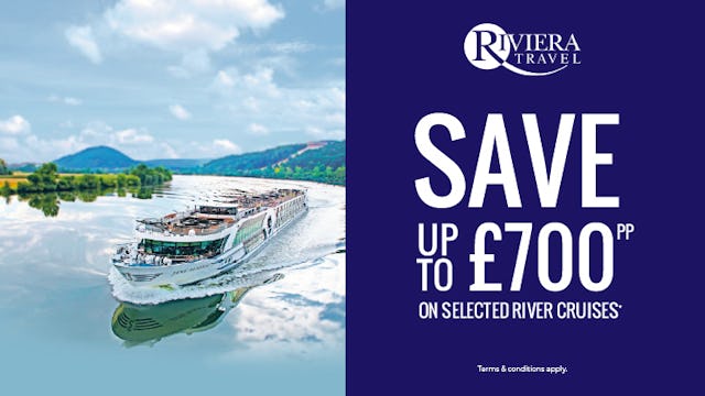 Save up to £700pp on selected Riviera Travel river cruise